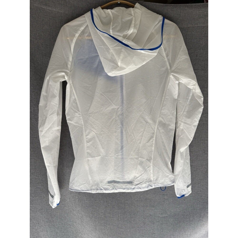 Nike 3M Impossibly Light Running Zip Womens SZ S Hooded White Jacket‎ - Picture 6 of 6